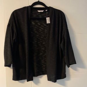 NWT open front lightweight, cardigan, shrug, black, 3/4 sleeve, stretchy, XL